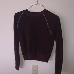 Urban Outfitters maroon crew neck